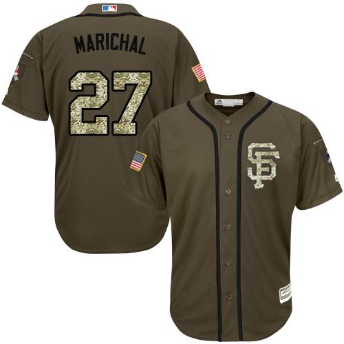 San Francisco Giants #27 Juan Marichal Green Salute to Service Stitched Jersey Men's