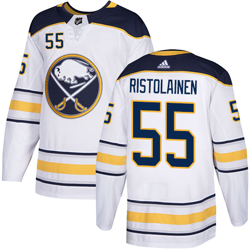 Adidas Buffalo Sabres #55 Rasmus Ristolainen White Road Authentic Stitched Jersey Men's