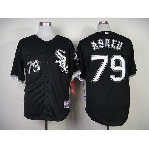 Chicago White Sox #79 Jose Abreu Black Cool Base Stitched Jersey Men's