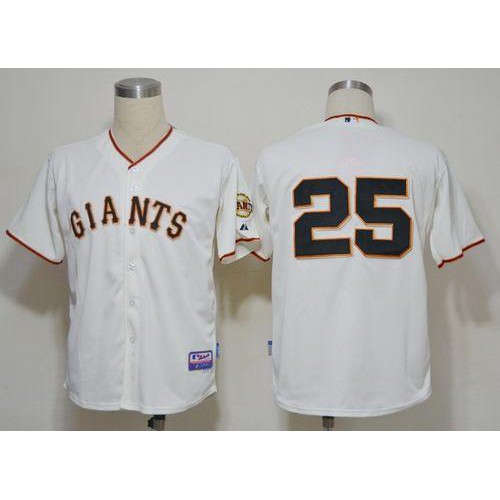 San Francisco Giants #25 Barry Bonds Cream Cool Base Stitched Jersey Men's