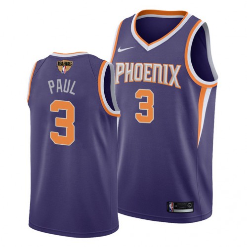 Phoenix Suns #3 Chris Paul Youth 2021 Finals Bound Swingman Icon Edition Jersey Purple Youth