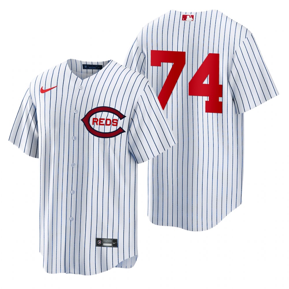Cincinnati Reds #74 Juniel Querecuto Men's 2022 Field Of Dreams Game Jersey - White