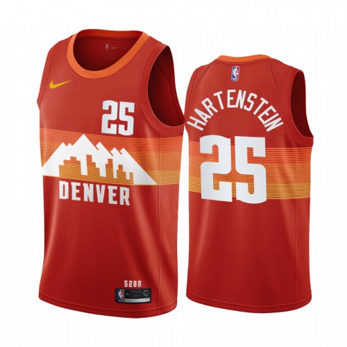 Denver Nuggets #25 Isaiah Hartenstein Red Womens Swingman 2020-21 City Edition Jersey Womens