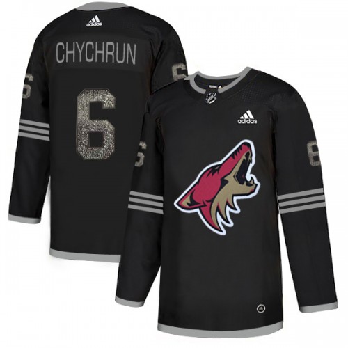 Adidas Arizona Coyotes #6 Jakob Chychrun Black Authentic Classic Stitched Jersey Men's