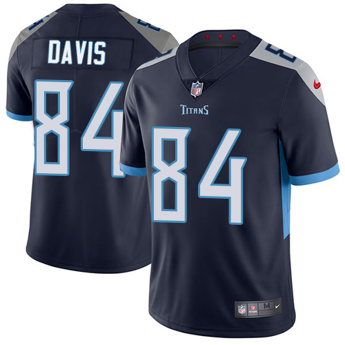 Tennessee Titans #84 Corey Davis Navy Blue Team Color Men's Stitched Vapor Untouchable Limited Jersey Men's