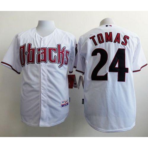 Arizona Diamondbacks #24 Yasmany Tomas White Cool Base Stitched Jersey Men's