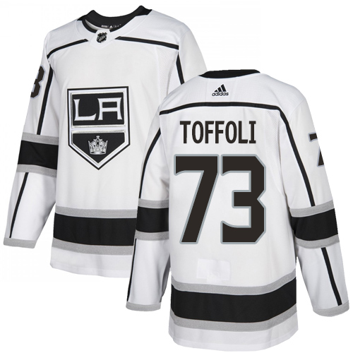 Adidas Los Angeles Kings #73 Tyler Toffoli White Road Authentic Stitched Youth Jersey Youth