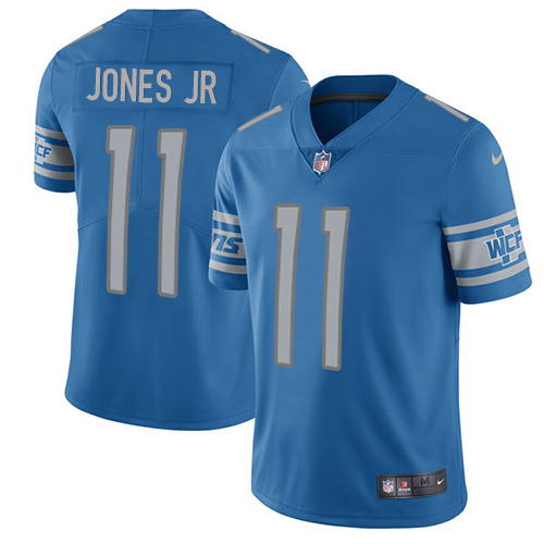 Detroit Lions #11 Marvin Jones Jr Blue Team Color Men's Stitched Vapor Untouchable Limited Jersey Men's