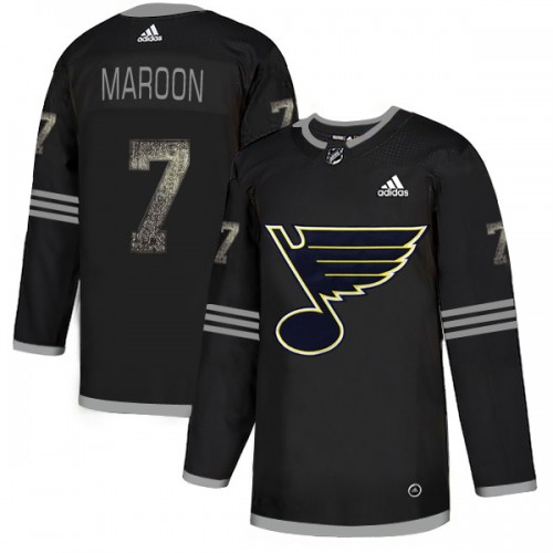 Adidas St. Louis Blues #7 Patrick Maroon Black Authentic Classic Stitched Jersey Men's