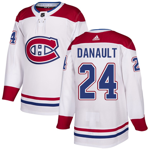 Adidas Montreal Canadiens #24 Phillip Danault White Road Authentic Stitched Jersey Men's