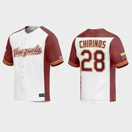 Robinson Chirinos Venezuela Baseball 2023 World Baseball Classic Replica Jersey – White