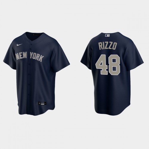 New York New York Yankees #48 Anthony Rizzo Men's Navy Jersey Men's