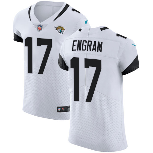 Jaguars #17 Evan Engram White Men's Stitched Vapor Untouchable Elite Jersey