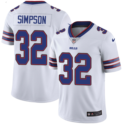 Buffalo Bills #32 O. J. Simpson White Men's Stitched Vapor Untouchable Limited Jersey Men's