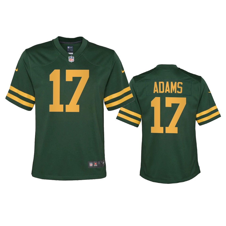 Green Bay Packers #17 Davante Adams Youth Alternate Game Player Jersey - Green