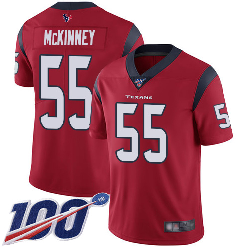 Houston Texans #55 Benardrick McKinney Red Alternate Men's Stitched 100th Season Vapor Limited Jersey Men's