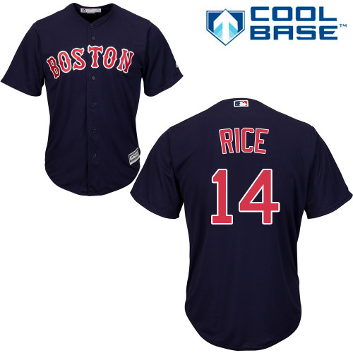 Boston Red Sox #14 Jim Rice Navy Blue Cool Base Stitched Youth Jersey Youth