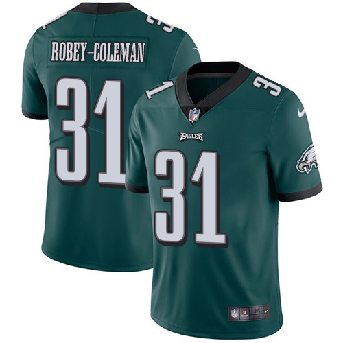 Philadelphia Eagles #31 Nickell Robey-Coleman Green Team Color Men's Stitched Vapor Untouchable Limited Jersey Men's