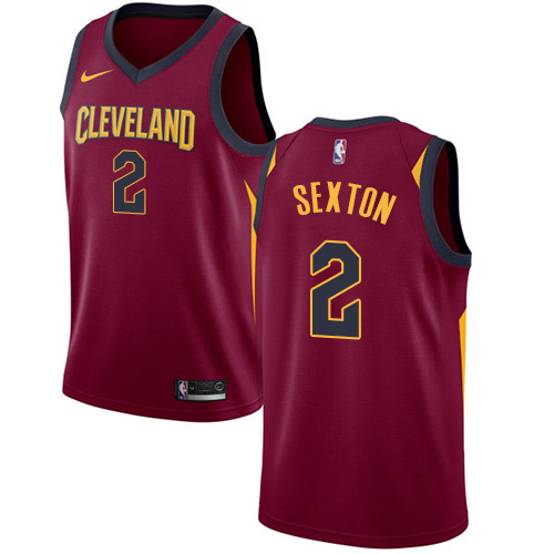Cleveland Cavaliers #2 Collin Sexton Red Swingman Icon Edition Jersey Mens