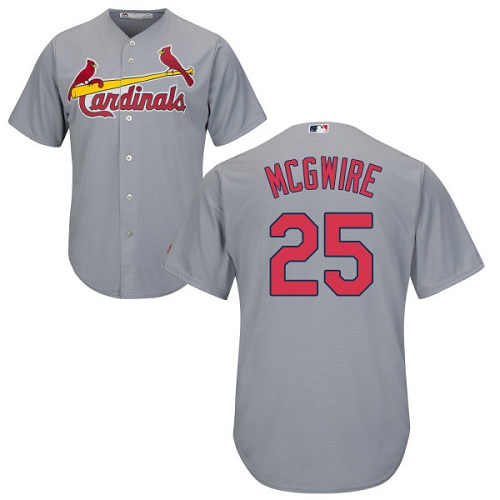 St.Louis Cardinals #25 Mark McGwire Grey Cool Base Stitched Youth Jersey Youth