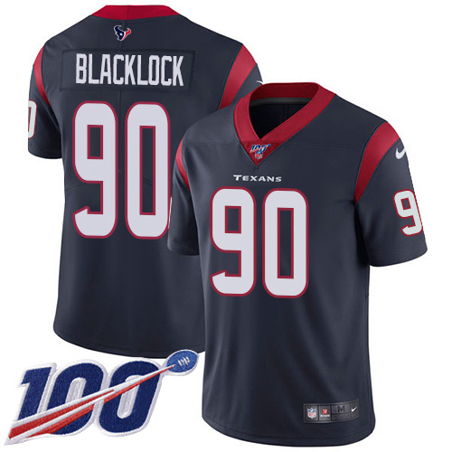Houston Texans #90 Ross Blacklock Navy Blue Team Color Youth Stitched 100th Season Vapor Untouchable Limited Jersey Youth
