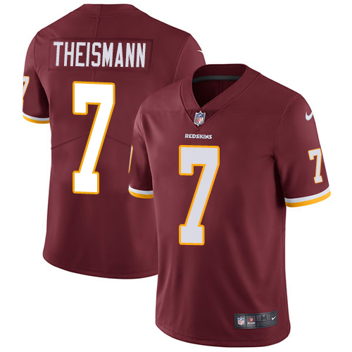 Washington Commanders #7 Joe Theismann Burgundy Red Team Color Men's Stitched Vapor Untouchable Limited Jersey Men's