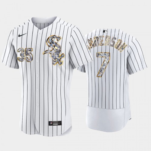 Chicago Chicago White Sox #7 Tim Anderson Men's Diamond Edition Jersey - White Men's