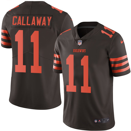 Cleveland Browns #11 Antonio Callaway Brown Youth Stitched Limited Rush Jersey Youth