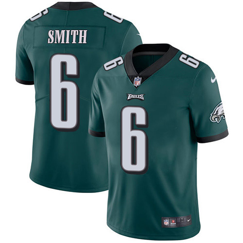 Eagles #6 DeVonta Smith Green Team Color Youth Stitched Vapor Untouchable Limited Jersey