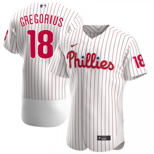 Philadelphia Philadelphia Phillies #18 Didi Gregorius Men's White Alternate 2020 Authentic Player Jersey Men's