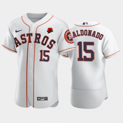 Houston Houston Astros #15 Martin Maldonado Men's Authentic 2021 Memorial Day Jersey - White Men's