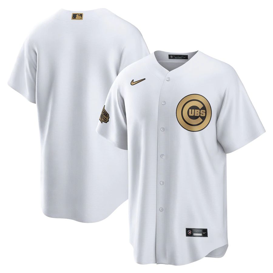 Chicago Cubs Blank Men's White 2022 All-Star Game Replica Jersey
