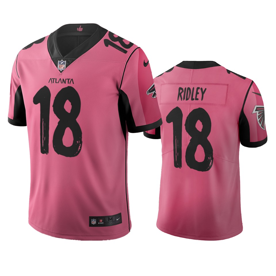 Atlanta Falcons #18 Calvin Ridley Pink Vapor Limited City Edition Jersey
