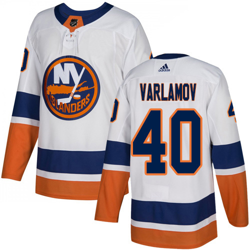Adidas New York Islanders #40 Semyon Varlamov White Road Authentic Stitched Youth Jersey Youth