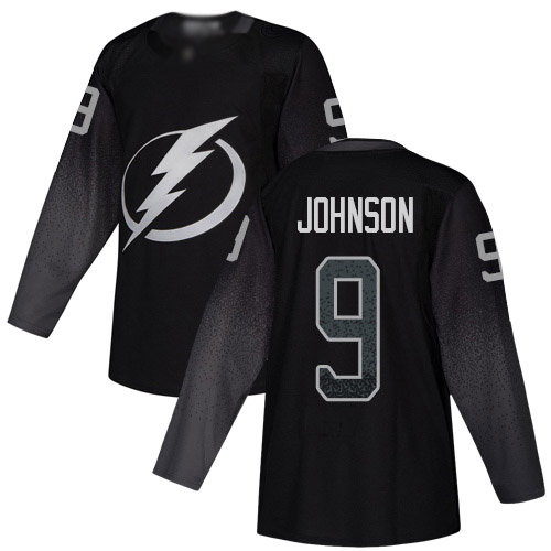 Adidas Tampa Bay Lightning #9 Tyler Johnson Black Alternate Authentic Stitched Youth Jersey Youth