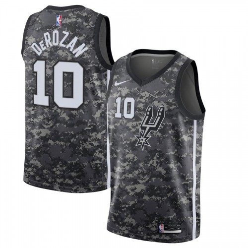 Mens San Antonio San Antonio Spurs #10 DeMar DeRozan Black City Edition Swingman Jersey Mens