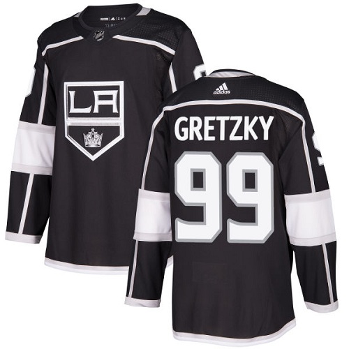 Adidas Los Angeles Kings #99 Wayne Gretzky Black Home Authentic Stitched Youth Jersey Youth