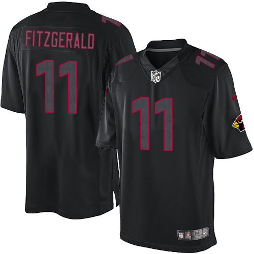 Cardinals #11 Larry Fitzgerald Black Men's Stitched Impact Limited Jersey