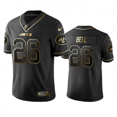 New York Jets #26 Le'veon Bell Men's Stitched Vapor Untouchable Limited Black Golden Jersey Men's