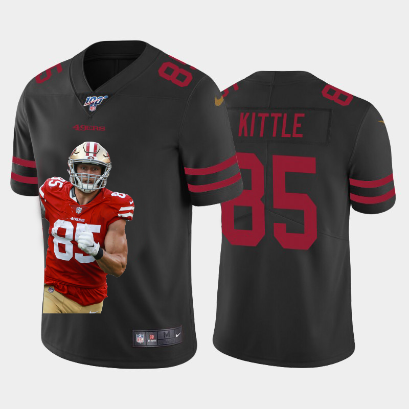San Francisco 49ers #85 George Kittle Team Hero 1 Vapor Limited 100 Jersey Black