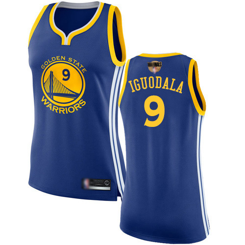 Golden State Warriors #9 Andre Iguodala Blue 2019 Finals Bound Womens Swingman Icon Edition Jersey Womens