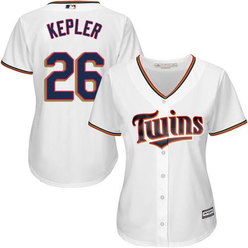 Minnesota Twins #26 Max Kepler White Home Women's Stitched Jersey Womens