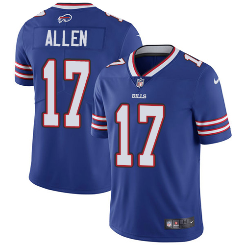 Bills #17 Josh Allen Royal Blue Team Color Youth Stitched Vapor Untouchable Limited Jersey