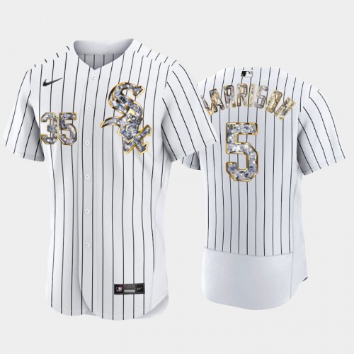 Chicago Chicago White Sox #5 Josh Harrison Men's Diamond Edition Jersey - White Men's