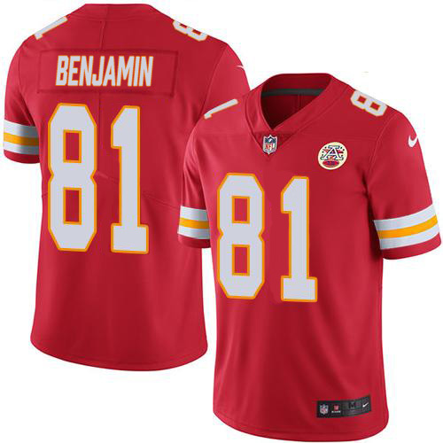 Kansas City Chiefs #81 Kelvin Benjamin Red Team Color Men's Stitched Vapor Untouchable Limited Jersey Men's
