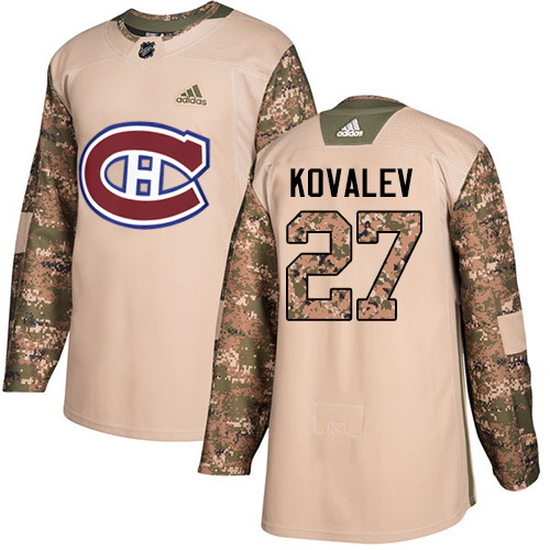 Adidas Montreal Canadiens #27 Alexei Kovalev Camo Authentic 2017 Veterans Day Stitched Jersey Men's