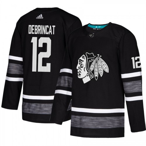 Adidas Chicago Blackhawks #12 Alex DeBrincat Black 2019 All-Star Game Parley Authentic Stitched Jersey Men's