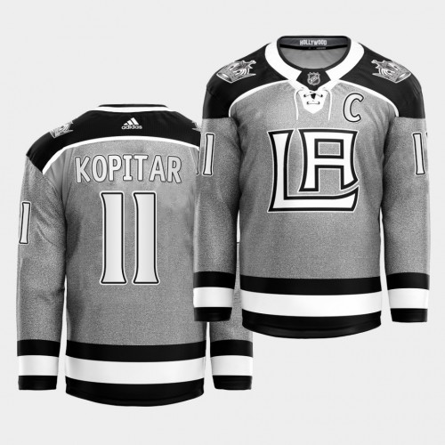 Adidas Los Angeles Kings #11 Anze Kopitar 2021 City Concept Stitched Jersey - Black Men's