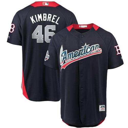 Boston Red Sox #46 Craig Kimbrel Navy Blue 2018 All-Star American League Stitched Jersey Men's