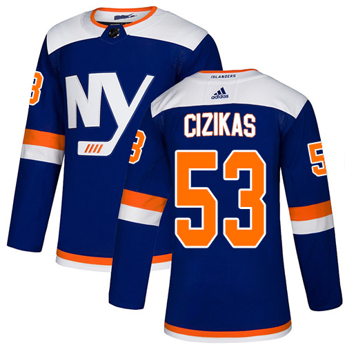 Adidas New York Islanders #53 Casey Cizikas Blue Authentic Alternate Stitched Jersey Men's